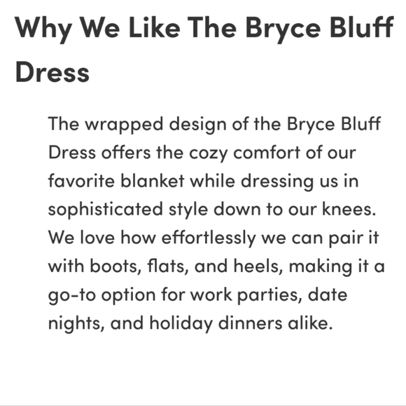 Prana🤎 Bryce Bluff Midi Faux Wrap Sweater Dress in Camel Sz Medium. - Picture 11 of 11